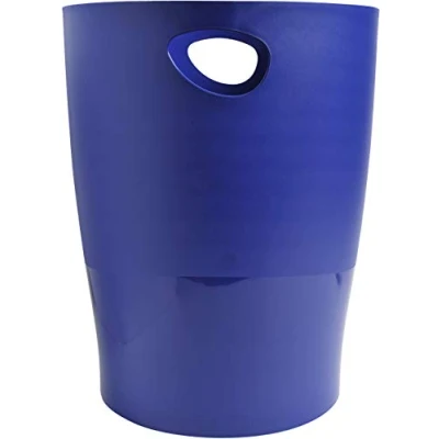 Imagen de Papelera plastico exacompta ecoblack azul 15 litros