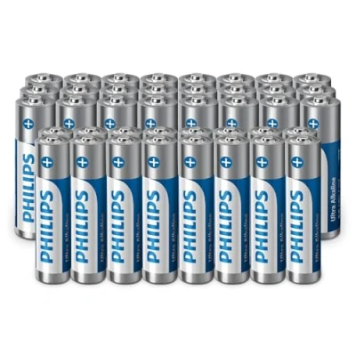 Imagen de Philips Ultra Alkaline AA/AAA, versátil Lote de baterías para Cualquier Dispositivo, Paquete 40