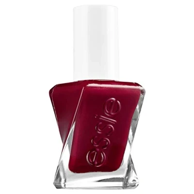 Imagen de Essie Gel Couture Esmalte de uñas larga duración, resistente a las astillas, no requiere lámpara UV, brillo escarlata estrella, 0.4 onzas líquidas