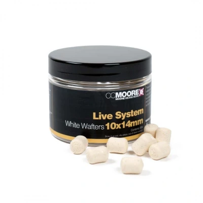 Imagen de CC Moore Live System White Dumbell Wafters 10x14mm (65g) Wafter