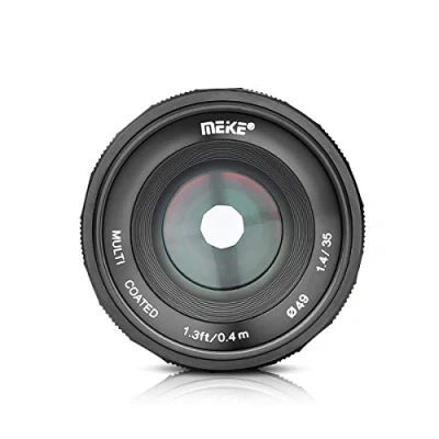Imagen de MEIKE MK 35mm F/1.4 Manual Focus Large Aperture Lens Compatible with Fujifilm Mirrorless Camera Such as X T1 T2