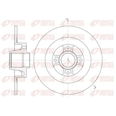 Imagen de REMSA 61047.00 Disco de freno Eje trasero 269,9, 269,9 10,2 4 macizo RENAULT: MEGANE 2, SCENIC 2 Coupe Cabriolet