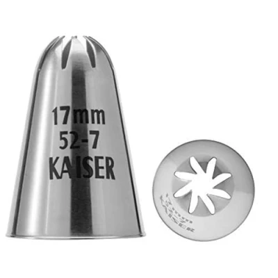 Imagen de Kaiser Profi Deko Center Boquilla en Roseta, 8 Dientes, Acero Inoxidable