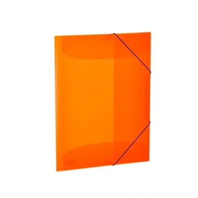 Imagen de HERMA 19697 Carpeta A3 translúcida naranja neón, 3 unidades, para niños, de plástico con solapas interiores y goma, juego carpetas estables niños niñas