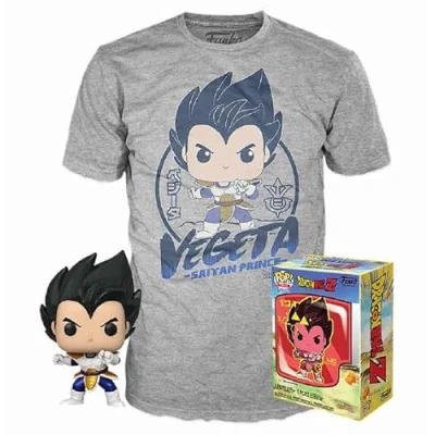 Imagen de Funko Dragon Ball Z Pop! &amp; tee Box Vegeta Size S, Multicolor, Standard, Porta merienda 3D Strong