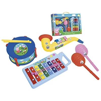Imagen de Reig 662082 Peppa Pig XilofonTambor,Saxofón,Maracas