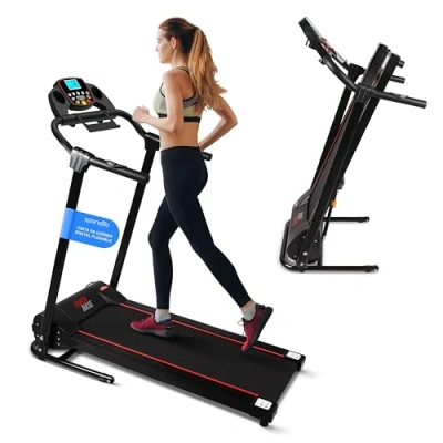 Imagen de SereneLife cinta de correr, plegable, andar, caminadora, electrica, treadmill, bluetooth, app, para caminar, gym, 12 programas, LCD