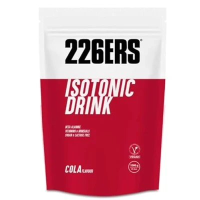 Imagen de 226ERS Isotonic Drink, Bebida Isotónica para Deportistas, en Polvo, Hidratos de Carbono y Sales Minerales Vitaminas, Ejercicios Intensos, Hidratación Recuperación, Vegano, Sabor Cola, 1 kg