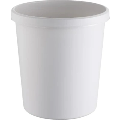 Imagen de helit Gross Papierkorb, 30 Liter, PE, lichtgrau