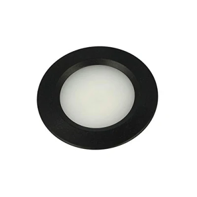 Imagen de LEDLUX Mini Foco Led Redondo Empotrable 3W AC/DC 12V DC 24V Agujero 50mm Diámetro 68mm [Clase de eficiencia energética A] (Negro, 4500K)
