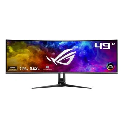 Imagen de ASUS ROG Swift OLED PG49WCD Monitor Gaming QD Curvo, 49&#039;, 144 Hz, 0,03 ms, Compatible con G Sync, disipador Personalizado, Smart KVM, 90 W Type C, DisplayWidget Center