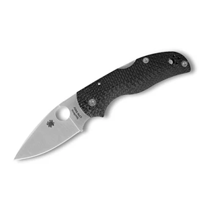 Imagen de Spyderco Native 5 Fluted CF Navaja para Adultos, Color Negro, Talla única