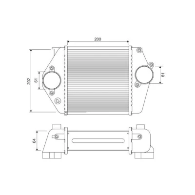 Imagen de VALEO 818380 Intercooler Aluminio sin sensor