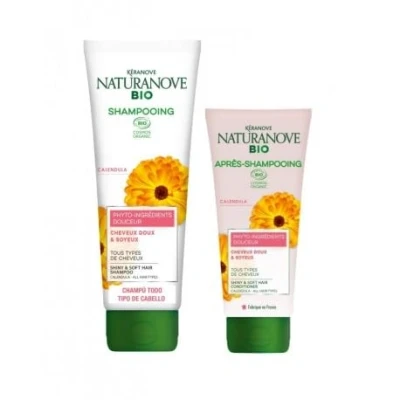 Imagen de KERANOVE NATURANOVE CHAMPÚ CALENDULA 250 ML + ACONDICIONADOR 200 TODO TIPO CABELLO