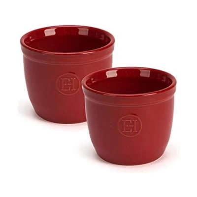 Imagen de Emile Henry EH344008 Moldes, Rojo (Burgundy), conjunto de 2
