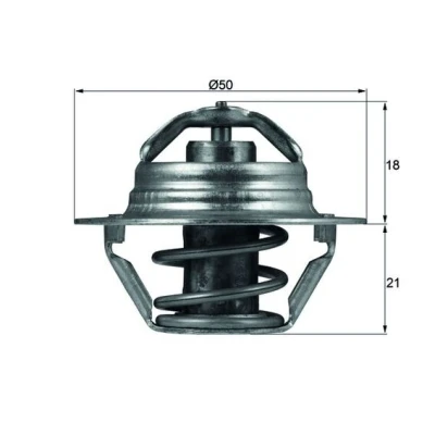 Imagen de MAHLE ORIGINAL TX 100 89D Termostato, refrigerante 89 con junta RENAULT: MEGANE 3 Coupe, 2, CLIO DACIA: Duster SUV, Sandero I, Logan I MCV