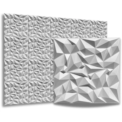 Imagen de Paneles 3D de plástico PVC, 50 x cm, para salas juegos, paredes y techos, 40 unidades, 10 m²