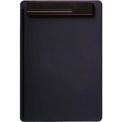 Imagen de MAUL Portapapeles A4 MAULgo reciclado Tablero de escritura sostenible en formato DIN Carpeta moderna 85% plástico para sujetar documentos Negro