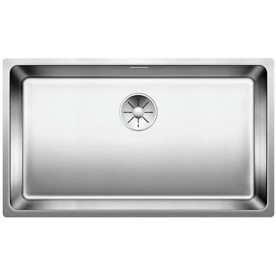 Imagen de BLANCO ANDANO 700 U 522971 Fregadero para montaje bajo encimera, cubeta con sistema de desagüe InFino, acero inoxidable satinado