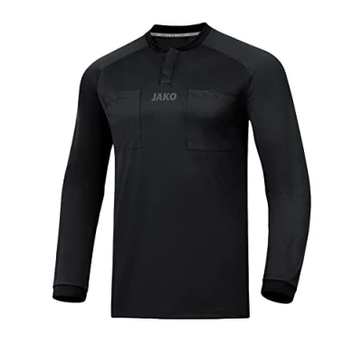 Imagen de JAKO Schiedsrichter Trikot (Langarm) Camiseta de fútbol La, Negro, Large para Hombre