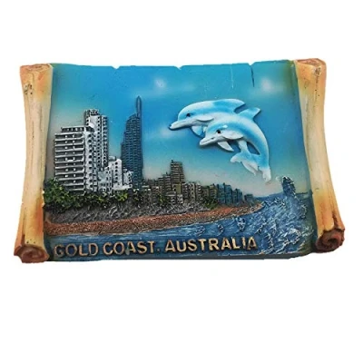 Imagen de MUYU Magnet Gold Coast Australia imán para Nevera, Imanes Nevera Ciudades, Regalo de Recuerdo turístico, decoración el hogar y la Cocina