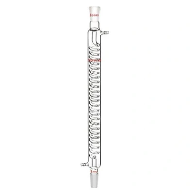 Imagen de stonylab Condensador de Graham del Cristal Borosilicate con la Junta 24/40 Laboratorio Longitud Chaqueta 400mm