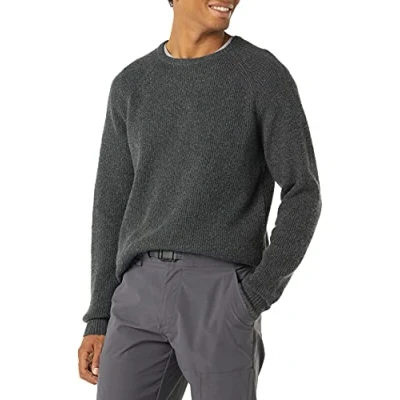 Imagen de Amazon Essentials Jersey de Manga Larga con Cuello Redondo y Tacto Suave Hombre, Carbón Mezcla, XL
