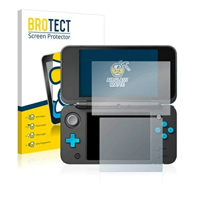 Imagen de BROTECT Protector Pantalla Mate Cristal para Nintendo 2DS XL Protección Anti Reflejos