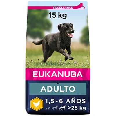 Imagen de Eukanuba Alimento seco para perros adultos de razas grandes con pollo 15 kg