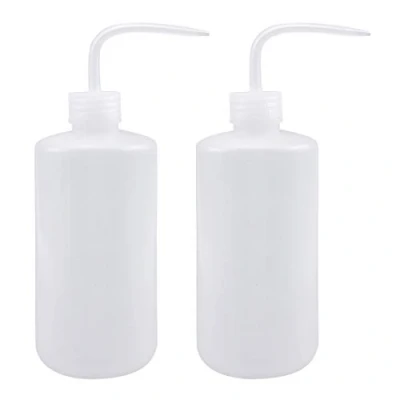 Imagen de 2 Piezas Botella de Riego 500 ml Plástico para Exprimir, Regadera Plantas Flores Suculenta, Botellas Lavado Seguridad con Boca Estrecha, Laboratorio