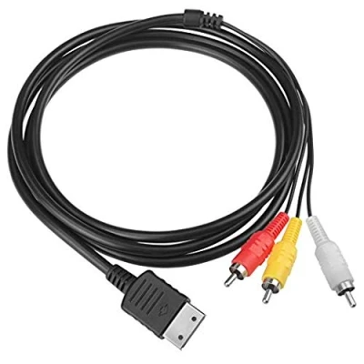 Imagen de RUITROLIKER Cable compuesto AV de audio y video 3rca 6 pies para Dreamcast DC