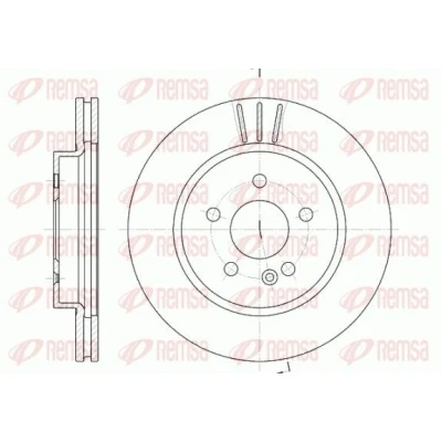 Imagen de REMSA 6782.10 Disco de freno Eje delantero 303, 303 26 5 ventilado MERCEDES BENZ: Clase ML
