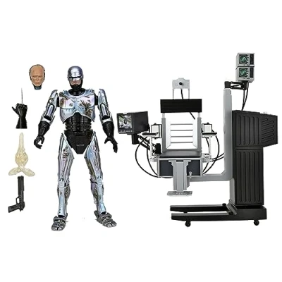 Imagen de NECA Ultimate Robocop Battle Damaged W/Chair Estatuas, Multicolor (81787)