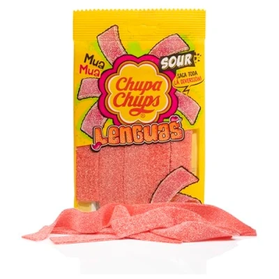 Imagen de Chupa Chups Gominolas Lenguas de Fresa Ácida, 145g