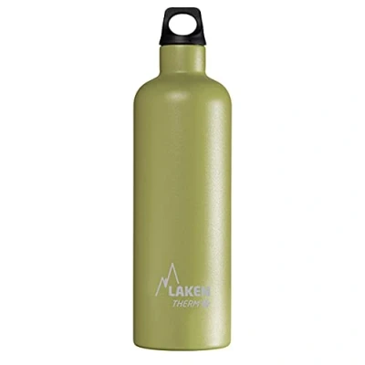 Imagen de Botella Térmica de Acero Inoxidable Doble Pared Aislada al Vacío Laken (0,75L Khaki) Para Niños y Adultos/Para Gimnasio Deportes Resistente Duradera