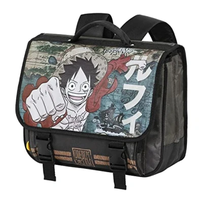 Imagen de Karactermania One Piece MAP Cartable Mochila para niños, Talla: Size, Marrón