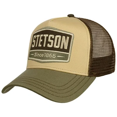 Imagen de Stetson Car Club Trucker Cap gorra para hombre y mujer, de algodón, talla única (55 60 cm), malla ajustable, con fuente alimentación aireada, multicolor verano/invierno,