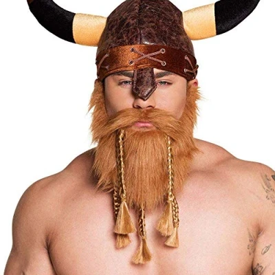Imagen de Boland Barba artificial, accesorio, maquillaje, bigote, accesorios para carnaval, disfraces, fiesta temática, JGA, Halloween