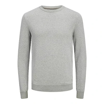 Imagen de Jack &amp; Jones CREW NECK Jersey de punto, Hombre, Talla: Large, Light grey melange