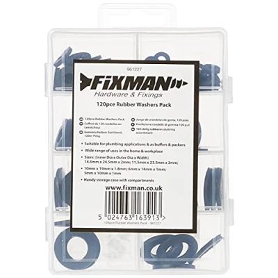 Imagen de Fixman 961227 Arandelas, Negro