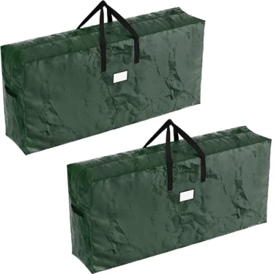 Imagen de Elf Stor 83 DT5541 5098 Bolsa de Navidad (tamaño extragrande, para árbol hasta 9 pies), color verde