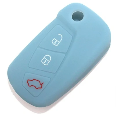 Imagen de CoverYourKey Finest Folia FE Carcasa de Silicona para Llave Coche con 3 Botones, Color Gris Ceniza