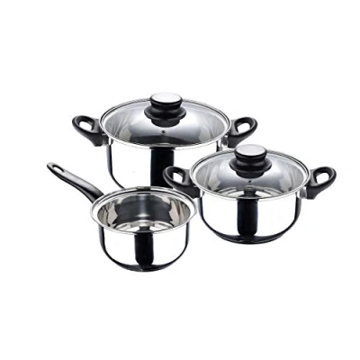 Imagen de Bateria de cocina 5 piezas San Ignacio Palma acero inoxidable apta para induccion