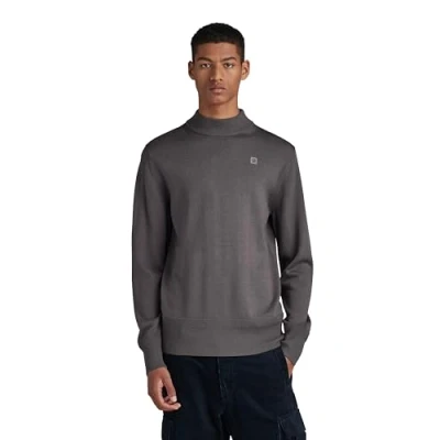 Imagen de G STAR RAW Jersey Premium Core Mock Knitted Para Hombre, Gris (rabbit D21932 B692 G077), M