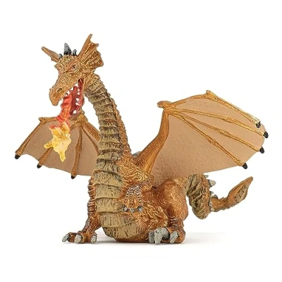Imagen de PAPO FRANCE. FIGURINES PLASTIQUES Brave Ty Inc.Toys 37173TY Beanie Boo&#039;S Darla Regular Dragon Rosa (15 Cm), sólido, Color Jengibre, 15 Centimeters (2039095.0)