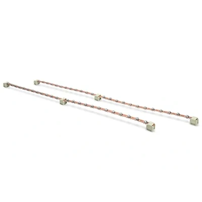 Imagen de Potential equalization bar set, 2 pcs., 820 mm 2x 24 connection points, incl. earthing leads
