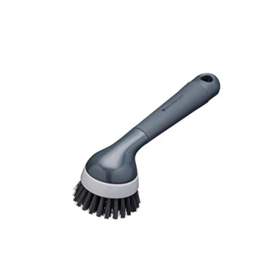 Imagen de MasterClass Cepillo Limpiaplatos, Largo Estándar para Vajilla, con Mango Ergonómico y Cerdas Antiarañazos, Negro Gris, 20 cm, 1 Unidad
