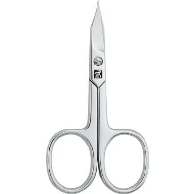 Imagen de ZWILLING Tijeras combinadas para uñas (tijeras de y cutículas manos pies, filo curvado, punta fina, hipoalergénicas), pulidas, plata, 90 mm