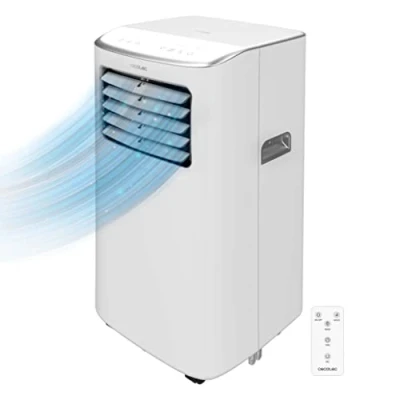 Imagen de Cecotec Aire Acondicionado Portátil con Mando a Distancia y Control Táctil ForceClima 7400 Soundless Touch. 7000 BTU, Pantalla LED, 4 Modos, 2 Velocidades, Cobertura 20m2