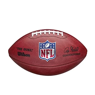 Imagen de Wilson NFL The Duke Balón de fútbol americano, tamaño oficial NFL, Cuero Horween, Marrón